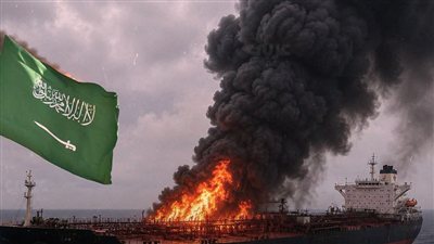 حريق ناقلة 